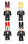 Sekai no Owari - R@BBRICK 100% band member 4 pieces set Medicom