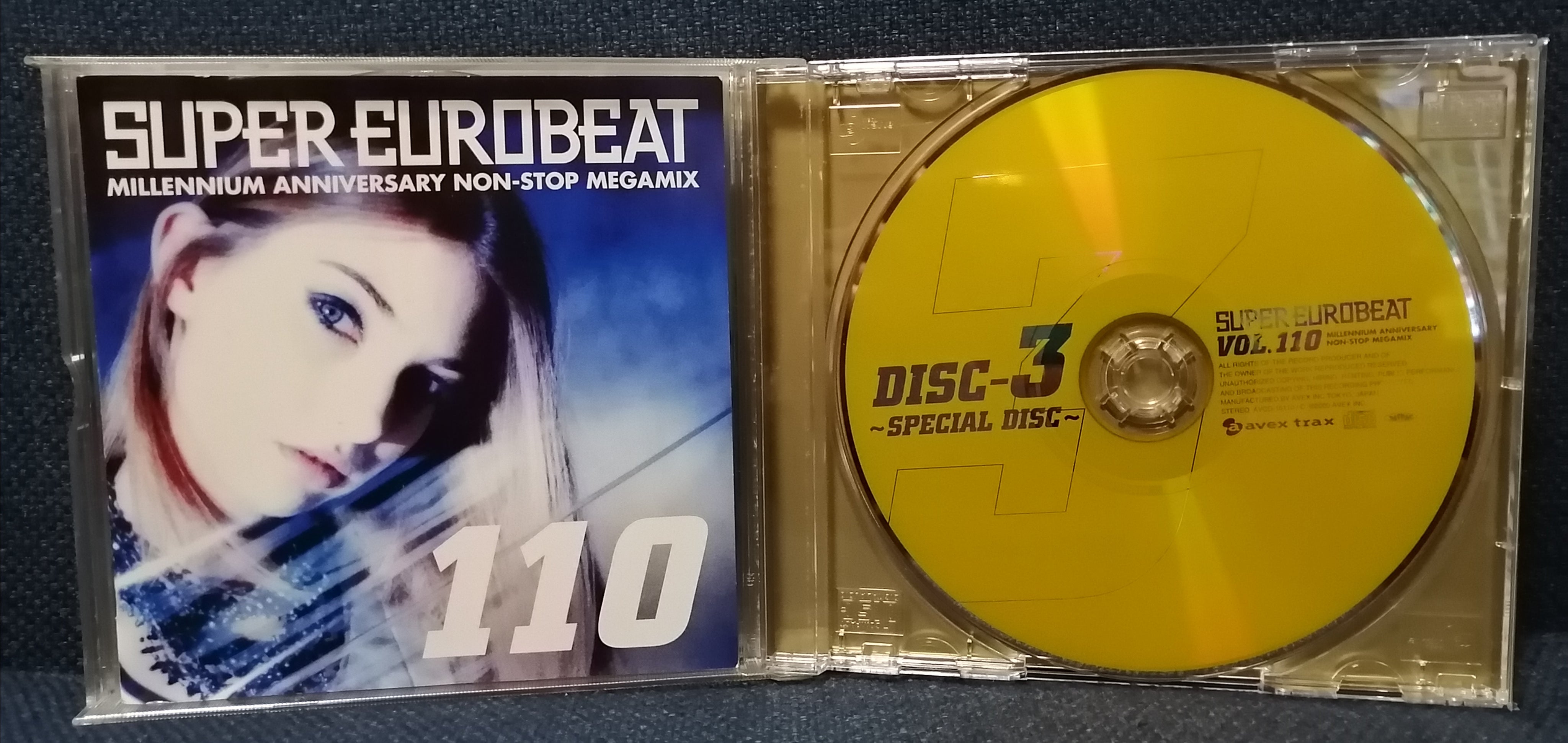 Super Eurobeat 110 MILLENIUM ANIVERSARY NON-STOP MEGA MIX Disc