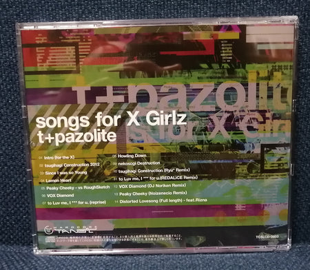 t+pazolite - Songs for X Girlz Back Cover