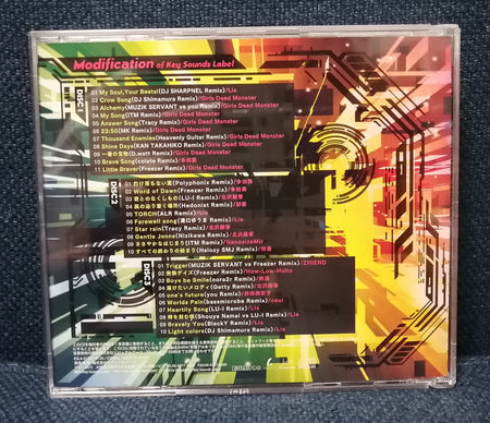 Modification of Key Sounds Label Vol. 1 Back Cover