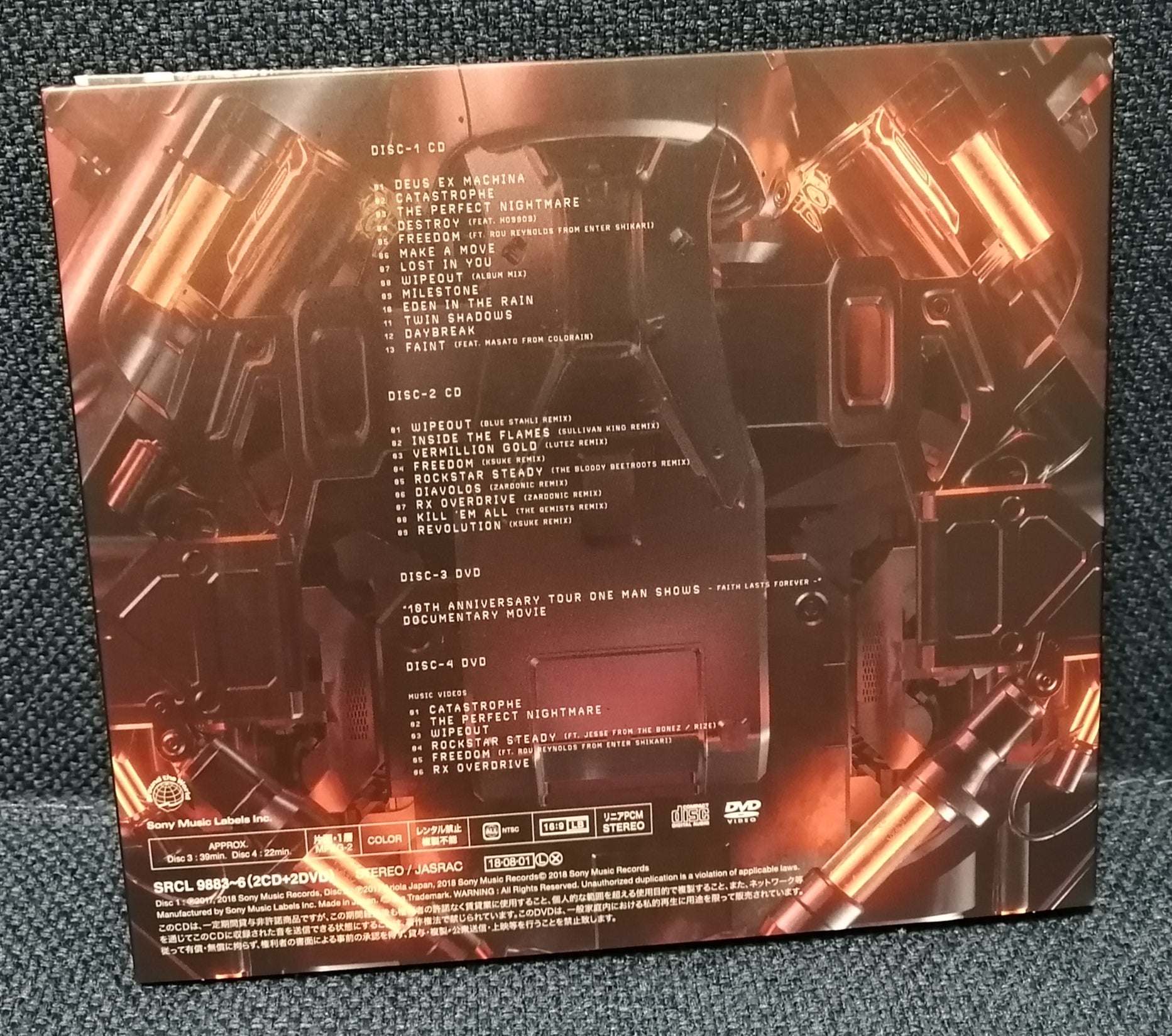 Crossfaith - Ex_Machina (Deluxe Box CD+DVD) Back Cover