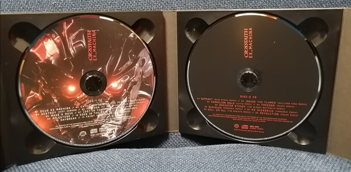 Crossfaith - Ex_Machina (Deluxe Box CD+DVD) CD Discs