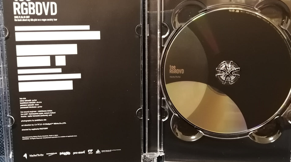 toe - RGBDVD Live Concert DVD Jrock