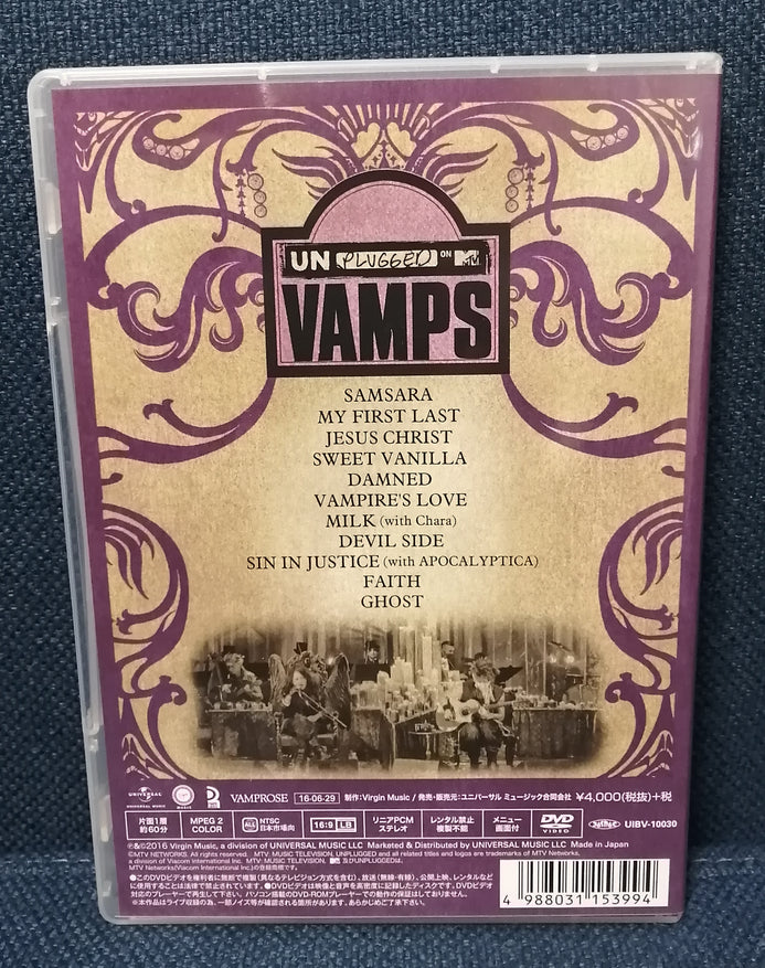 VAMPS (Hyde) - MTV Unplugged: VAMPS Live DVD – Ongaku Express Japan  Entertainment