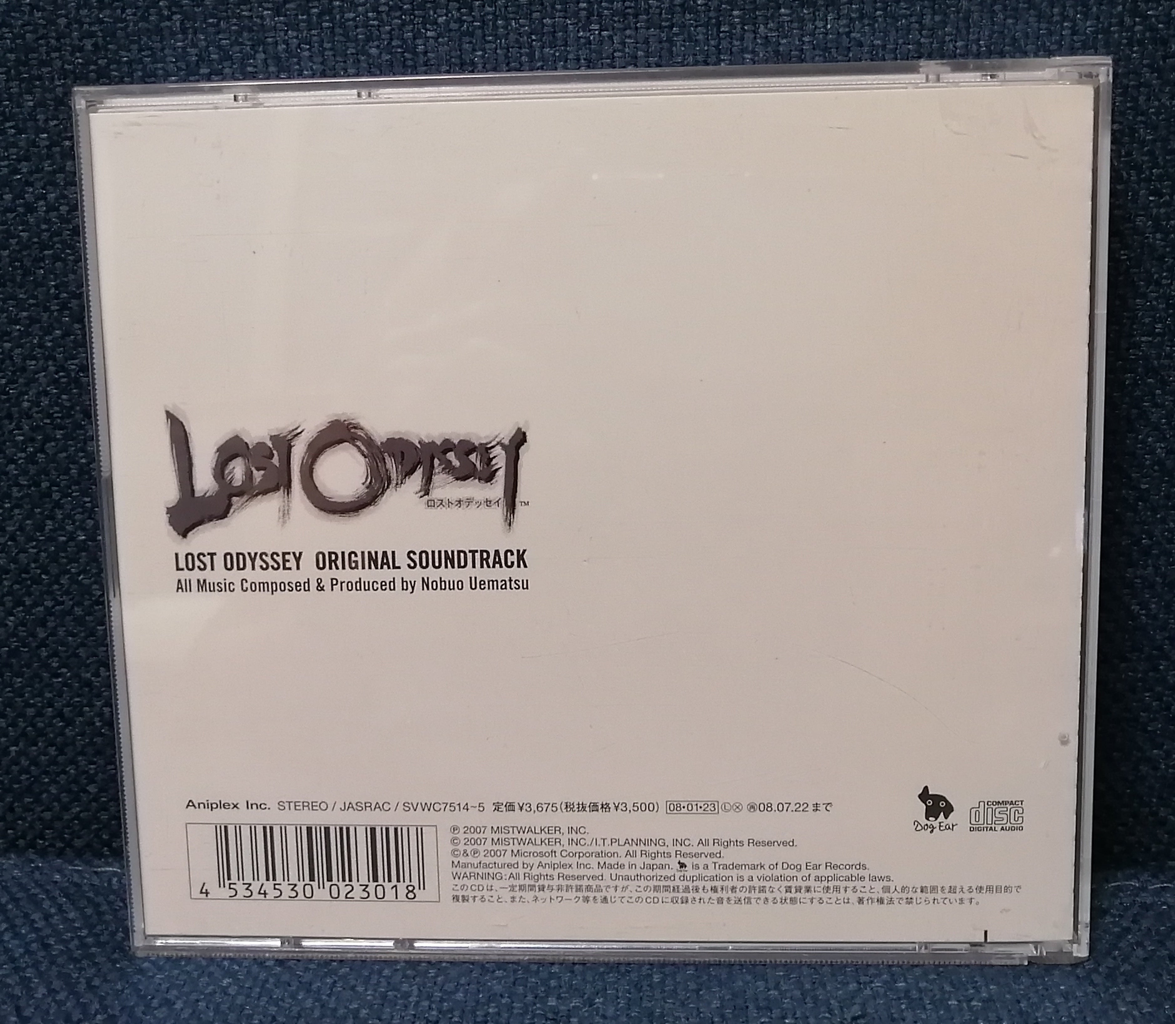 Lost Odyssey OST album back