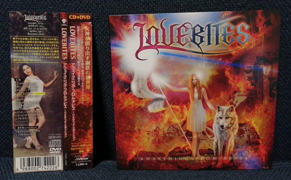 Lovebites - Awakening from Abyss Album 1st Press Japan Metal CD+DVD