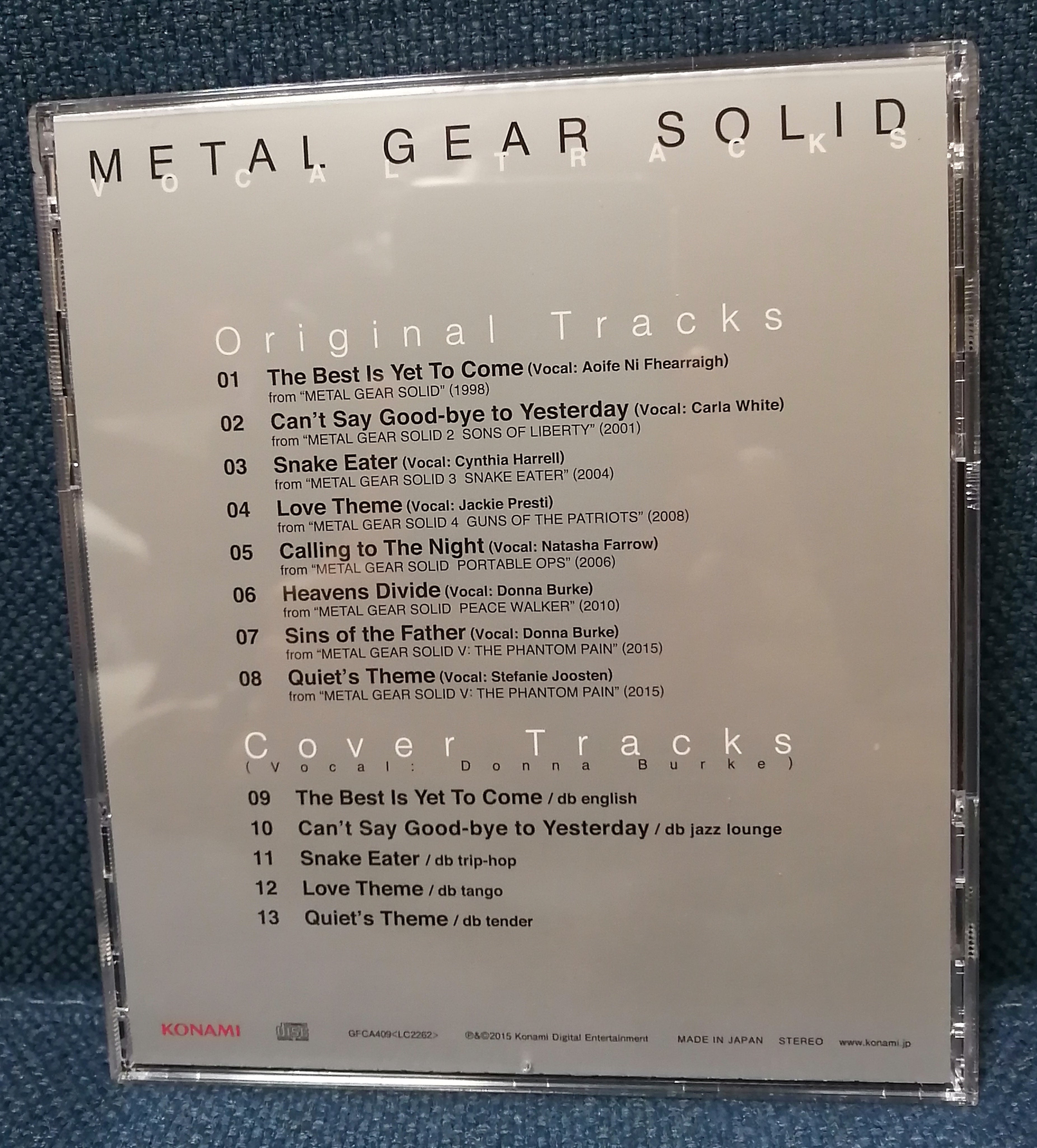 metal gear solid soundtrack the best is yet to come Game Soundtrack