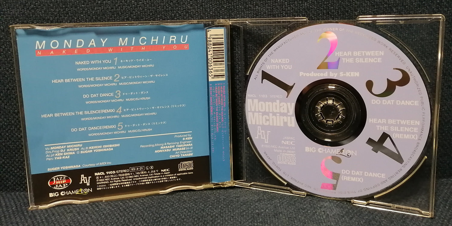 MONDAY MICHIRU - NAKED WITH YOU CD Disc 