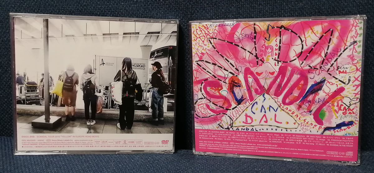 SCANDAL - Self Titled Album 1st press Back cover