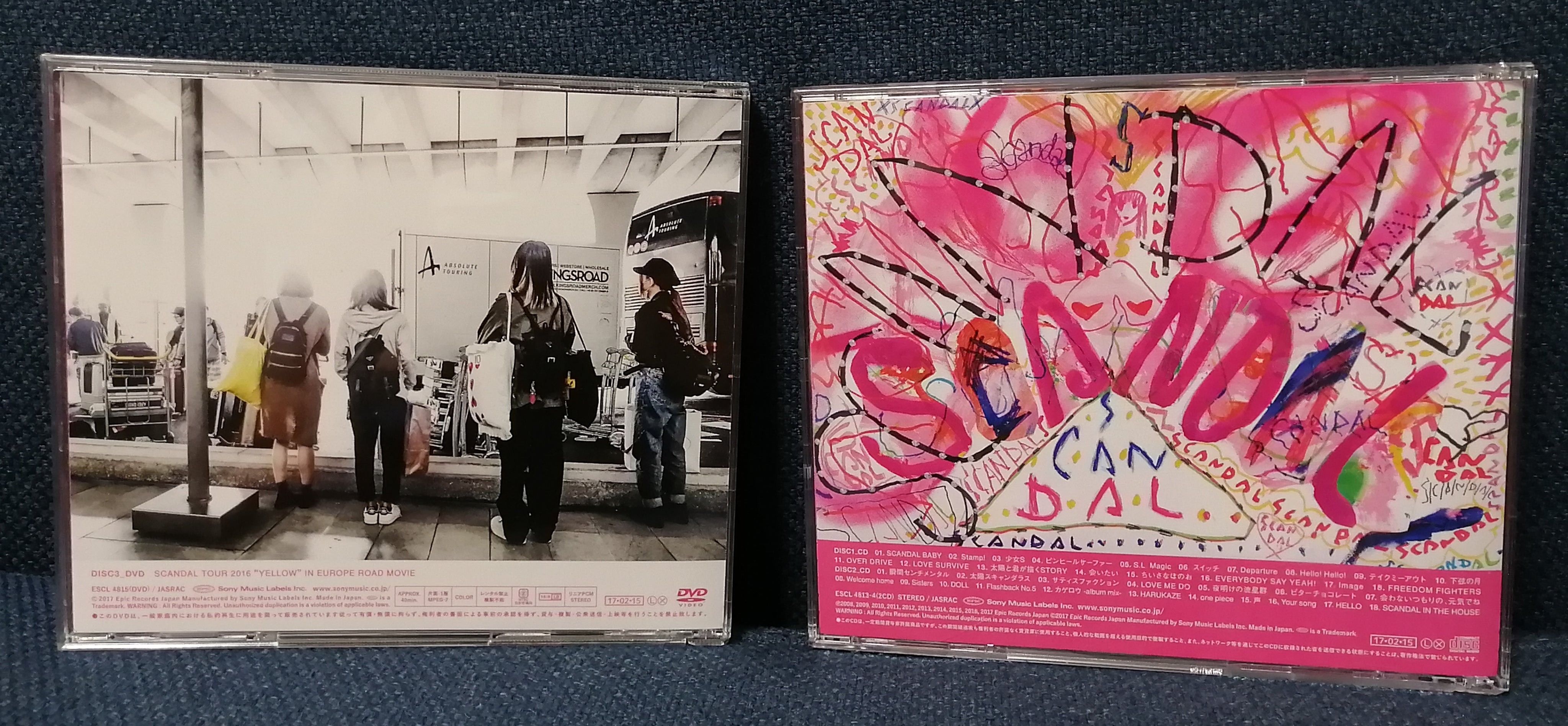 SCANDAL - Self Titled Album 1st press Back cover