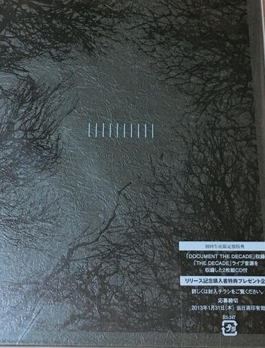 The Gazette - 10th Anniversary The Decade Live (1st press) Japan DVD Black Moral