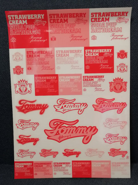 Tommy February - Strawberry Cream Soda Pop Daydream CD Sticker