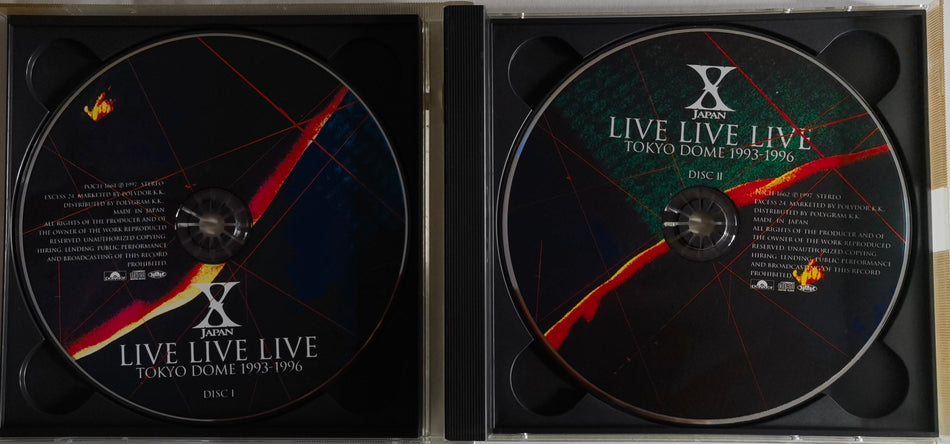 X Japan – Live Live Live Tokyo Dome 1993-1996 Album Visual Kei Jrock 2CD