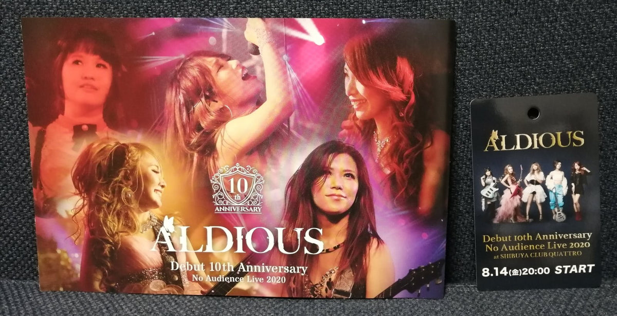 ALDIOUS Debut 10th Anniversary No Audience Live 2020 CD+DVD Official Website Limited - #Ongaku_Express#