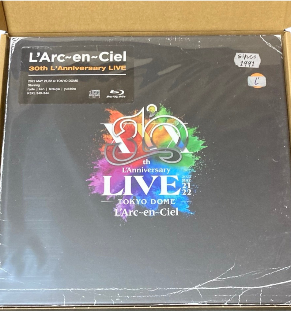 L'Arc～en～Ciel - 30th L'Anniversary LIVE Complete Limited Edition Box Set (Bluray + CD) Visual Kei