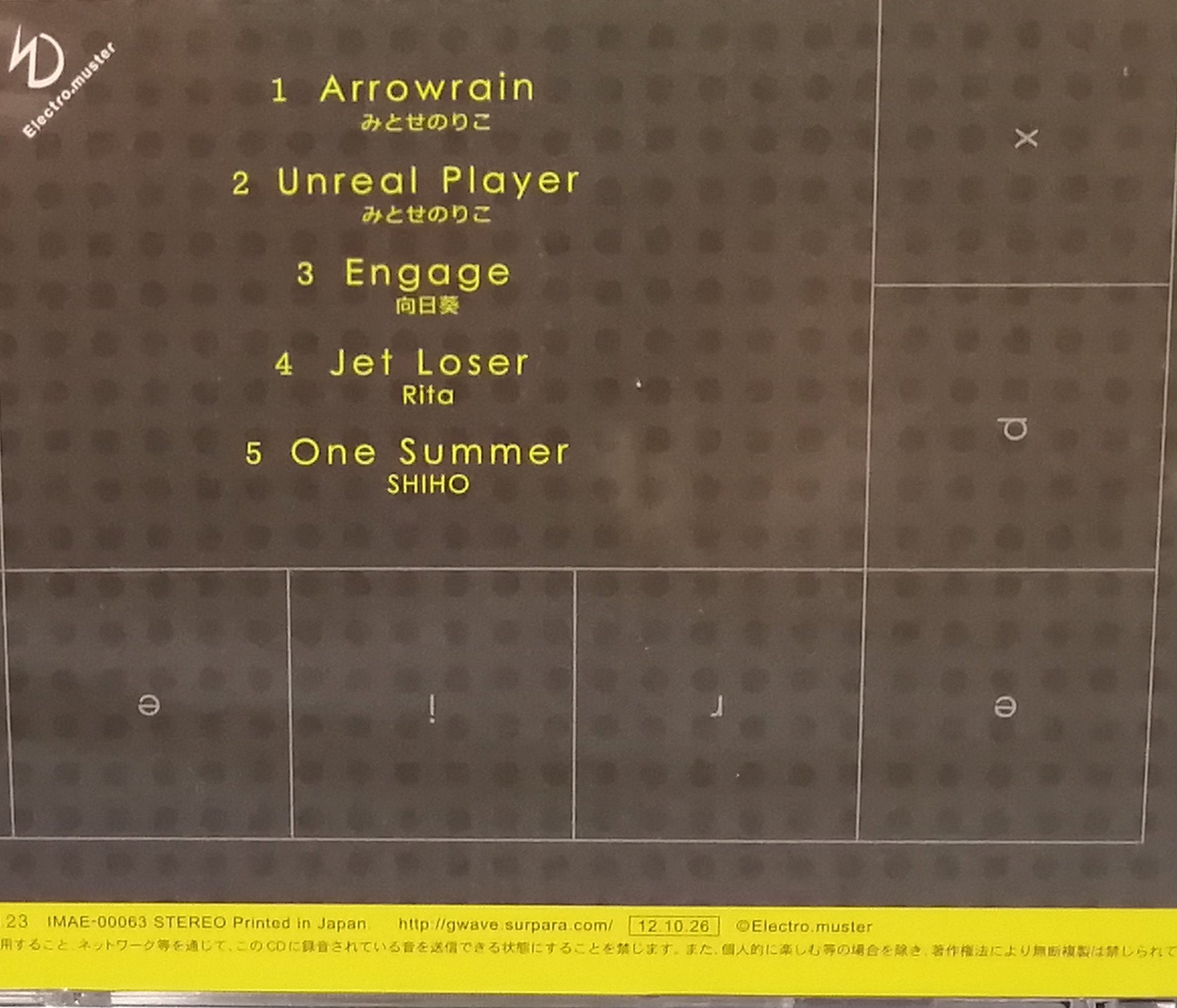 Electro.muster mode：Experience Back Cover