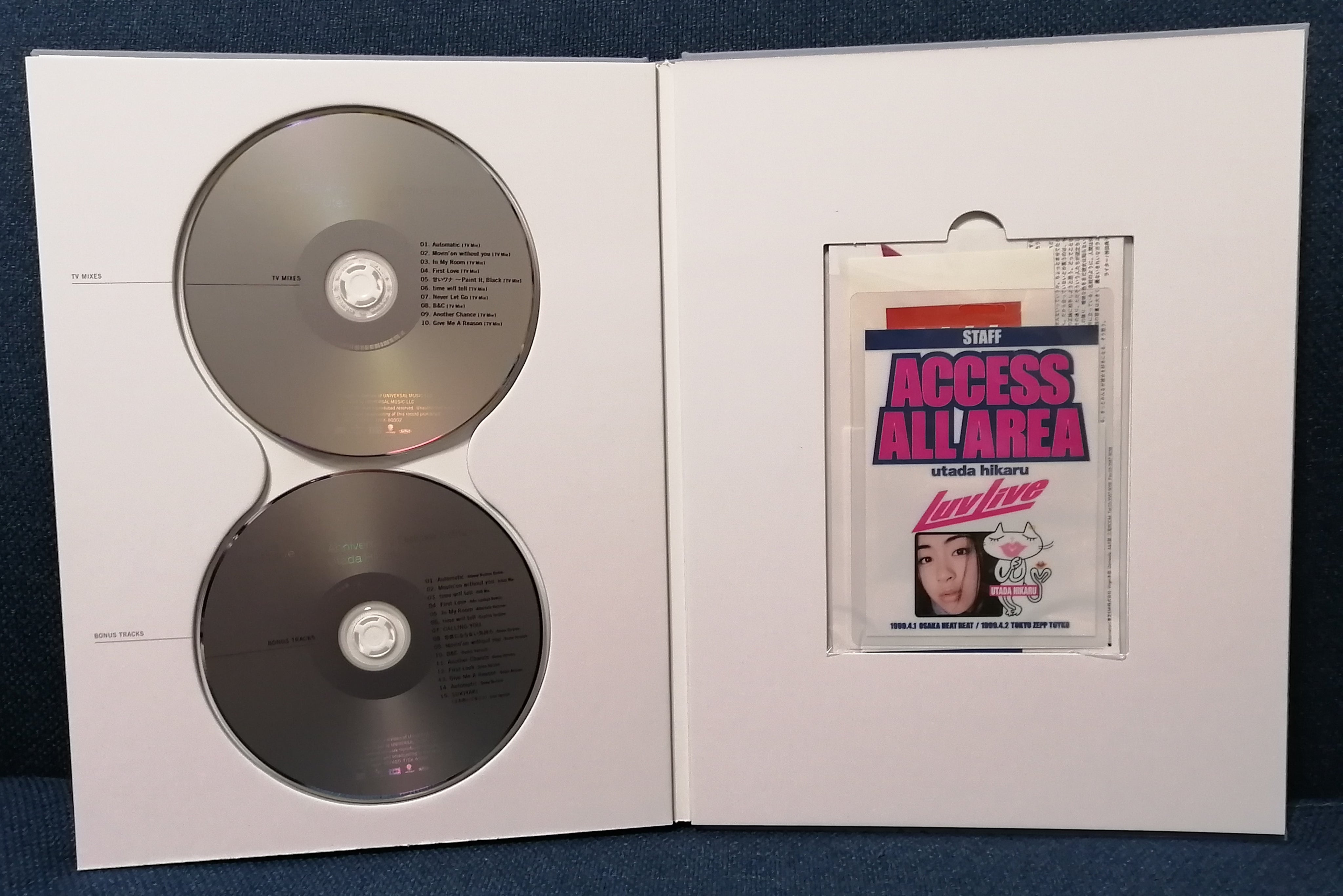 Utada Hikari 宇多田ヒカル First Love Album 15th Anniversary Deluxe Edition Discs