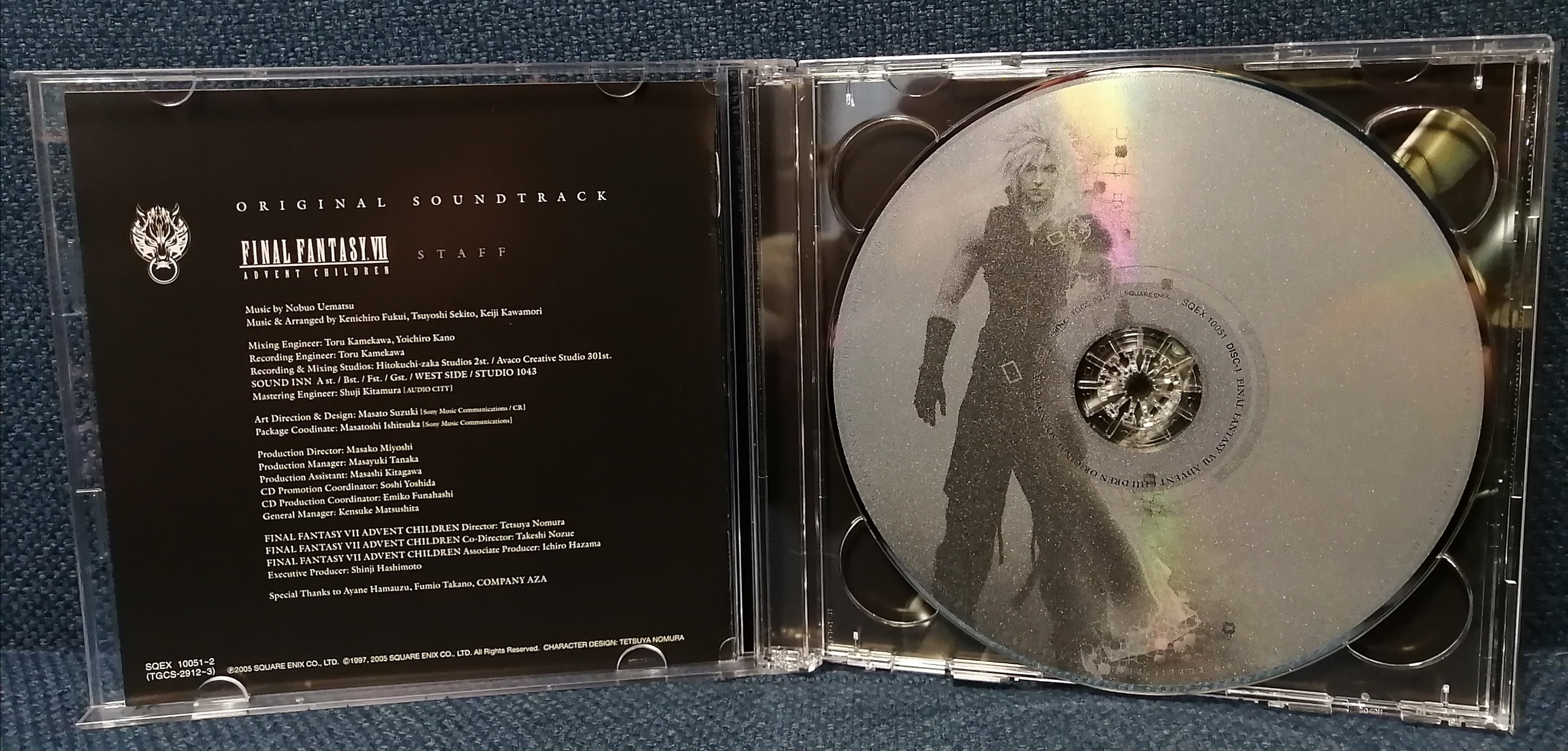 Final Fantasy 7 Advent Children OST Back Cover